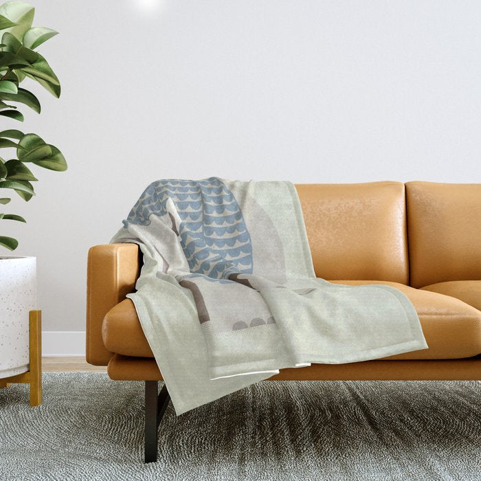 Whimsical Rhinoceros Throw Blanket Gallery Image 1