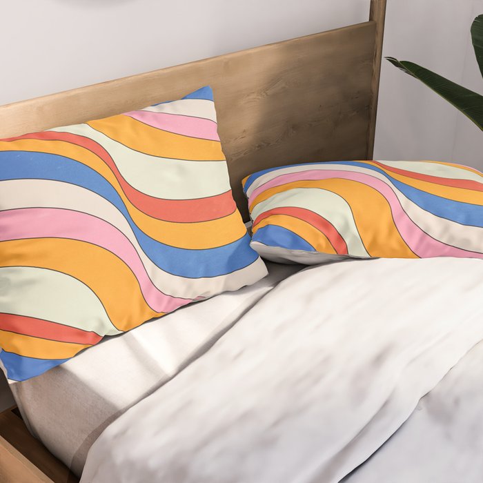 Retro Waves Pillow Sham Gallery Image 2