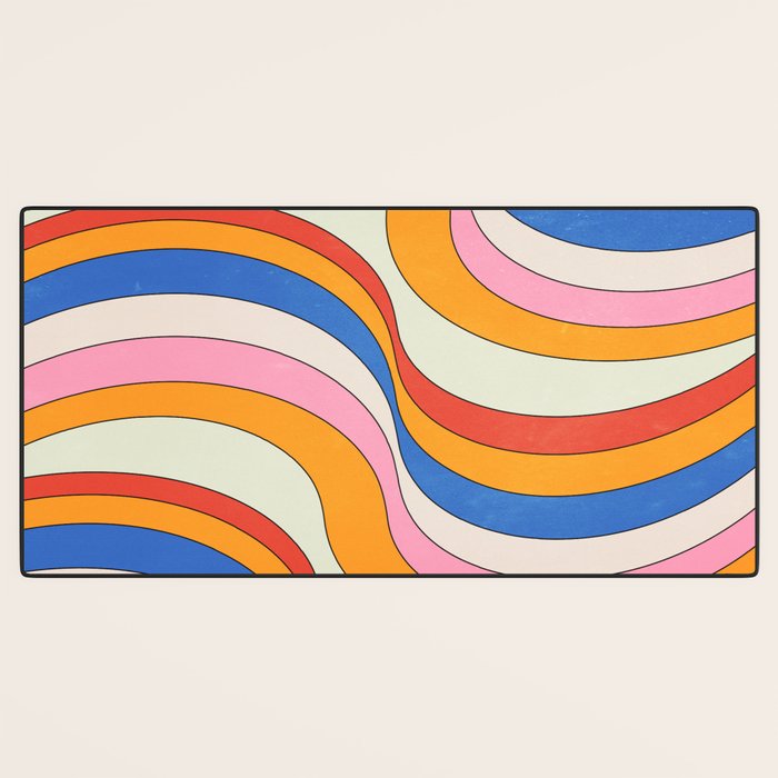 Retro Waves Desk Mat Gallery Image 3