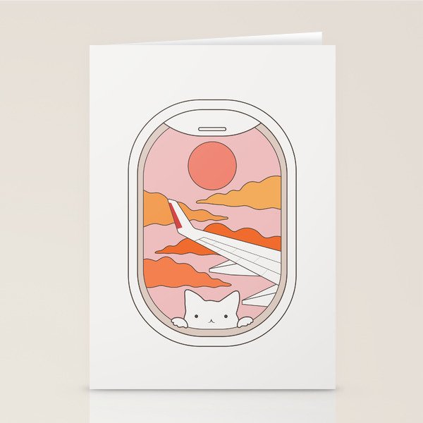 Cat Landscape 173 Stationery Card Gallery Image 2