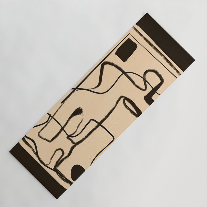 Abstract line art 133 Yoga Mat Gallery Image 1