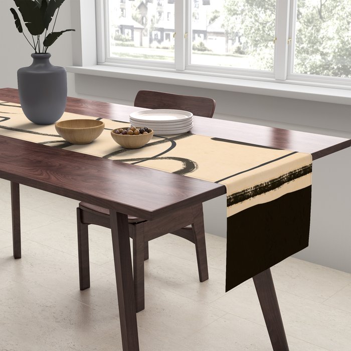 Abstract line art 133 Table Runner Gallery Image 2
