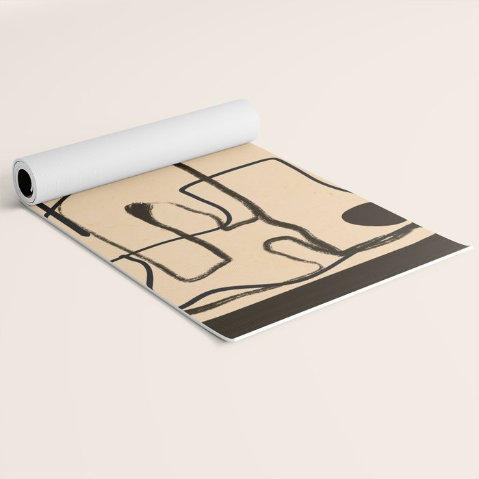Abstract line art 133 Yoga Mat Gallery Image 2