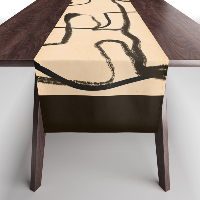 Abstract line art 133 Table Runner Gallery Image 1