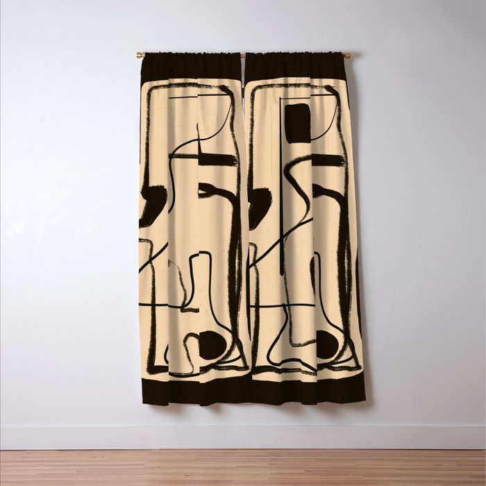 Abstract line art 133 Window Curtain Gallery Image 3