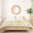 push daisies skate // retro surf art by surfy birdy Duvet Cover Gallery Image 3