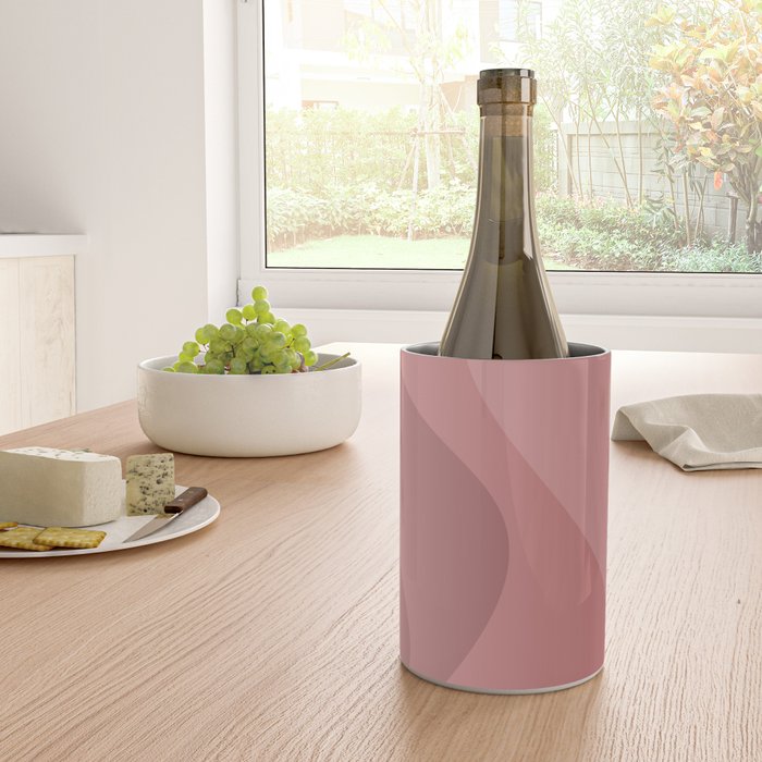 Abstract Color Waves - Pink Tones Wine Chiller Gallery Image 4