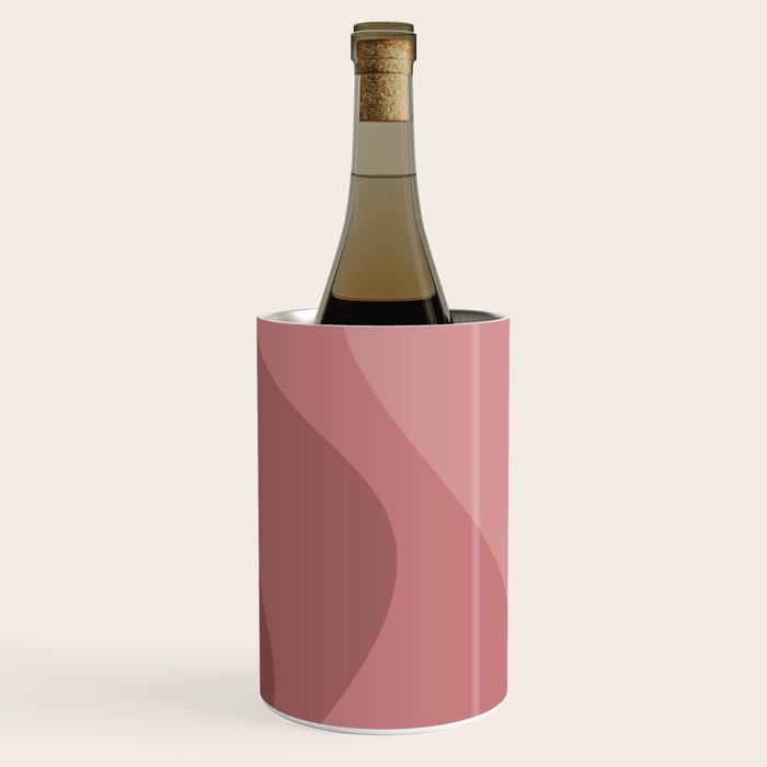 Abstract Color Waves - Pink Tones Wine Chiller Gallery Image 1