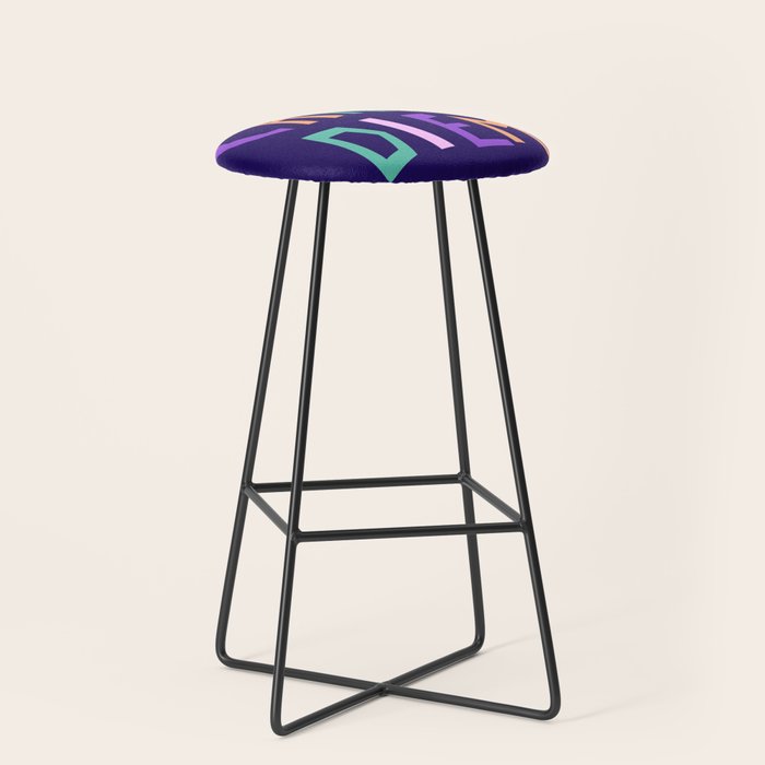 Carpe Diem lettering Stool Gallery Image 1