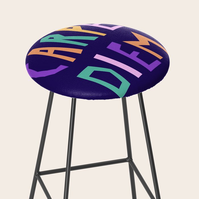 Carpe Diem lettering Stool Gallery Image 2