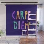 Carpe Diem lettering Wall Mural Gallery Image 1