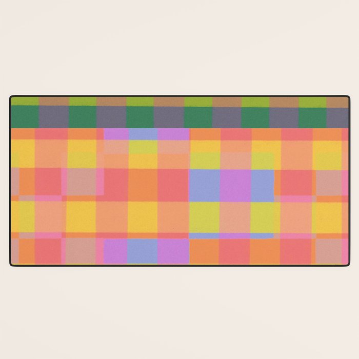Rainbow criss-cross Desk Mat Gallery Image 3