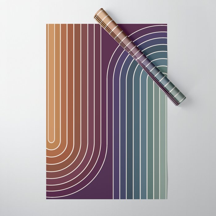 Gradient Curvature X Wrapping Paper Gallery Image 1