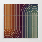 Gradient Curvature X Wood Wall Art Gallery Image 1