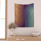 Gradient Curvature X Wall Tapestry Gallery Image 2