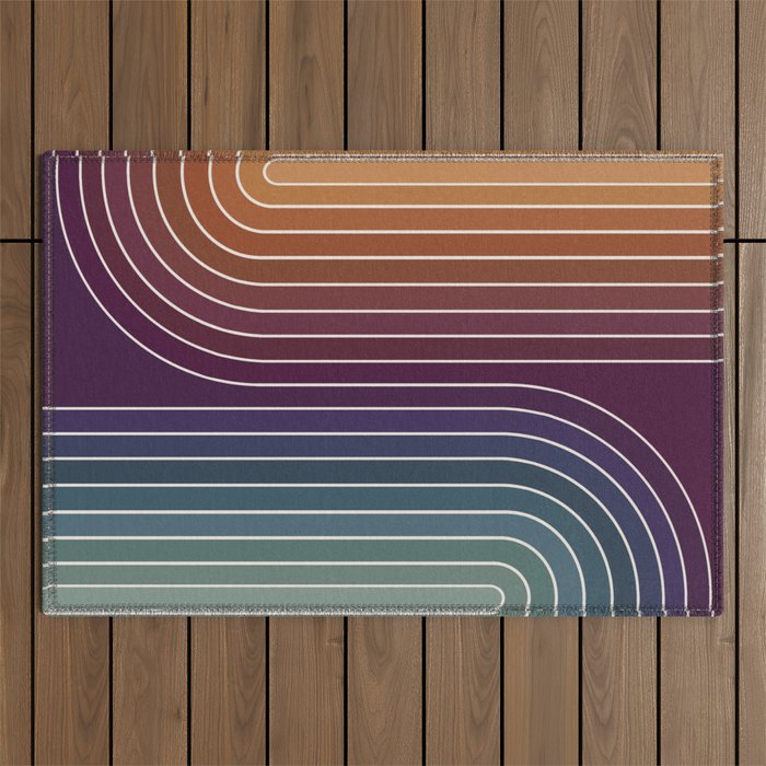 Gradient Curvature X Outdoor Rug Gallery Image 1