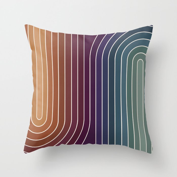 Gradient Curvature X Throw Pillow Gallery Image 6