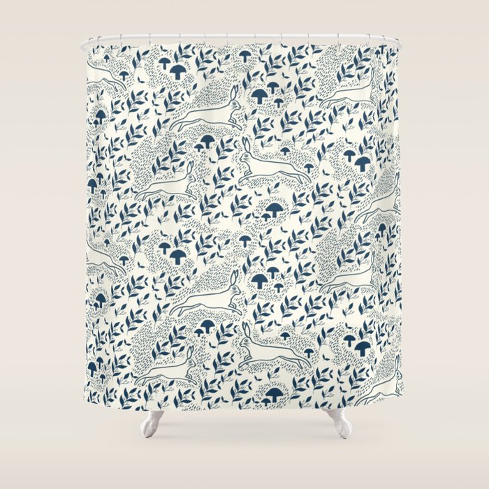 Moonshine Bunny Shower Curtain Gallery Image 1