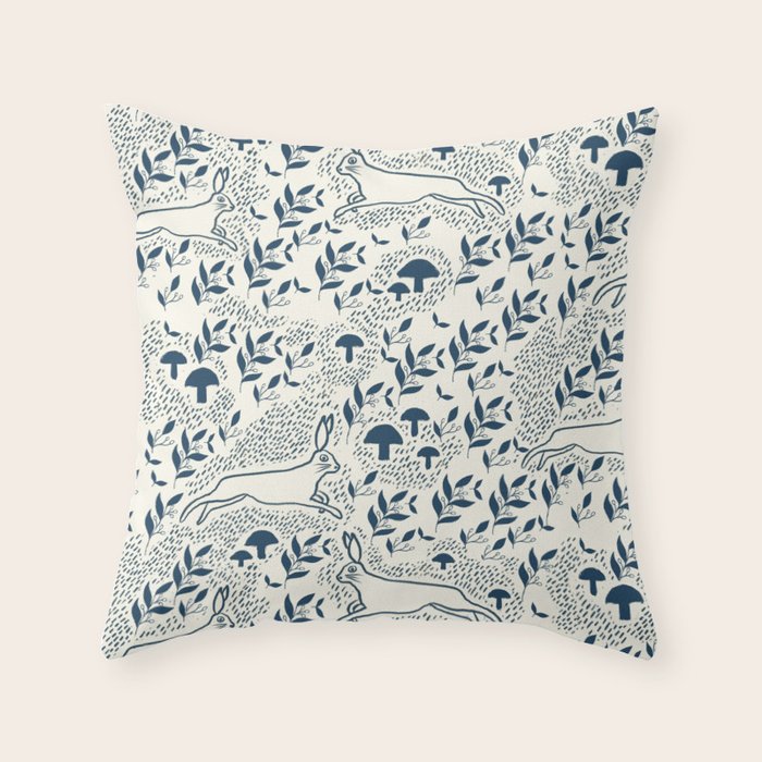 Moonshine Bunny Throw Pillow Gallery Image 6