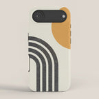 Mid century modern Sun and Rainbow iPhone Case Gallery Image 2