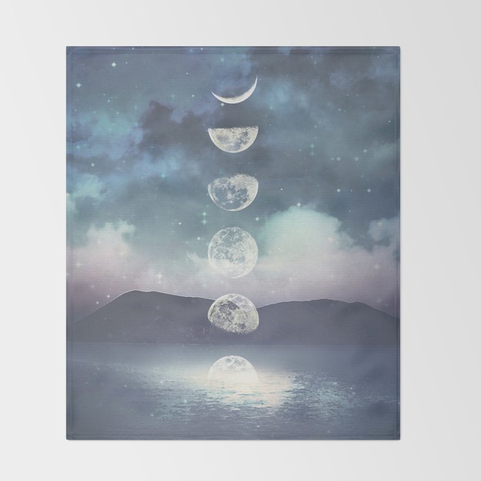 Rising Moon Throw Blanket Gallery Image 2