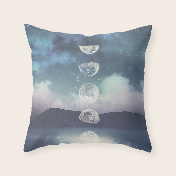 Rising Moon Throw Pillow Gallery Image 1
