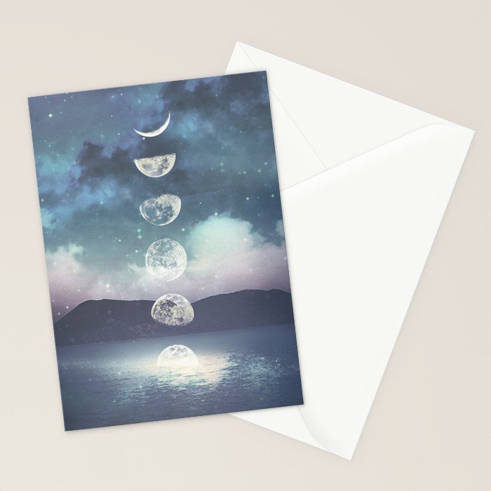 Rising Moon Stationery Card Gallery Image 2