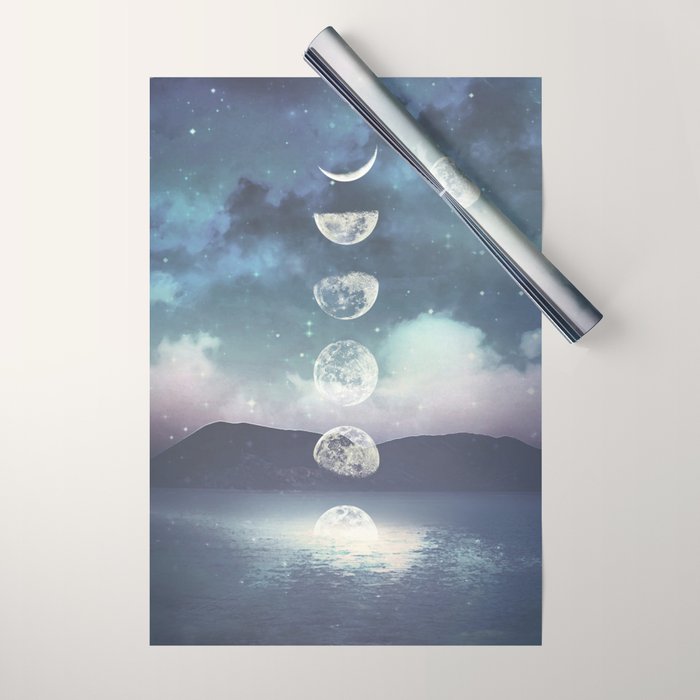 Rising Moon Wrapping Paper Gallery Image 1