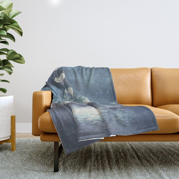Rising Moon Throw Blanket Gallery Image 1