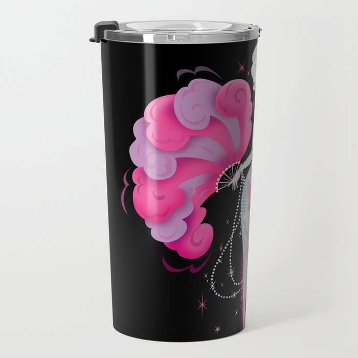 Feathers and Pearls Travel Mug Gallery Image 3