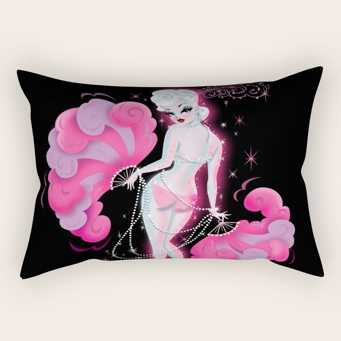 Feathers and Pearls Rectangular Pillow Gallery Image 1