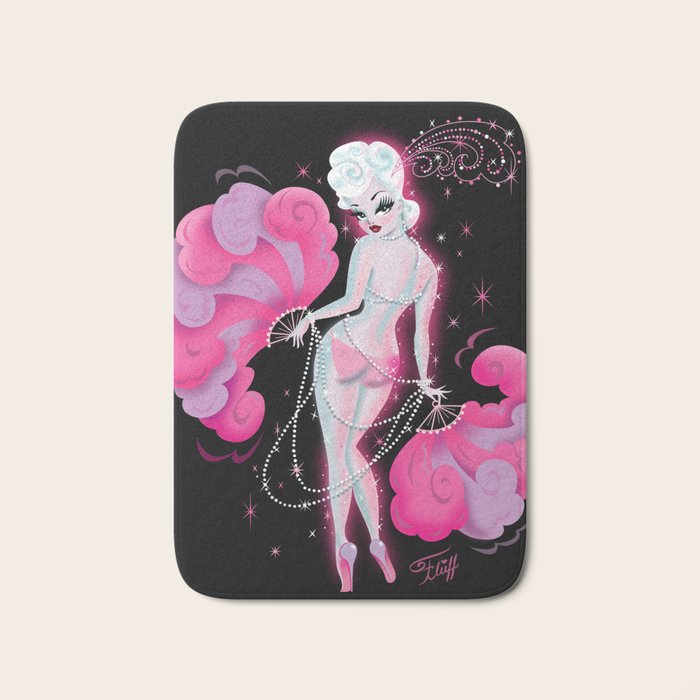 Feathers and Pearls Bath Mat Gallery Image 1