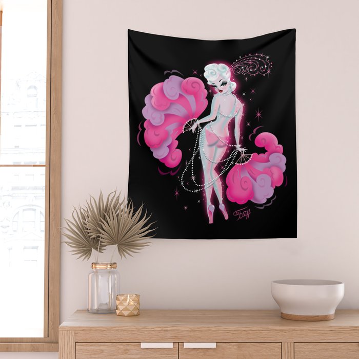 Feathers and Pearls Wall Tapestry Gallery Image 2