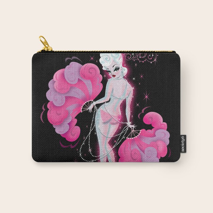 Feathers and Pearls Carry All Pouch Gallery Image 1