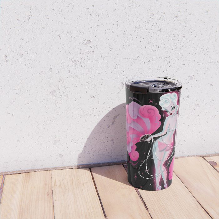 Feathers and Pearls Travel Mug Gallery Image 4