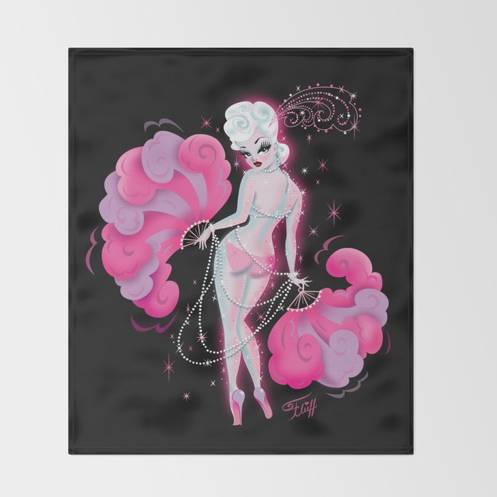 Feathers and Pearls Throw Blanket Gallery Image 2