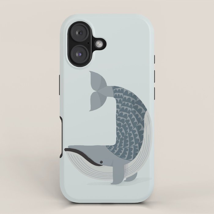 Whimsical Blue Whale iPhone Case Gallery Image 1