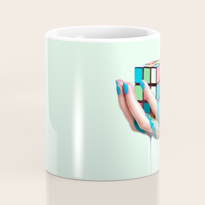 MELTING RUBIKS CUBE Coffee Mug Gallery Image 4
