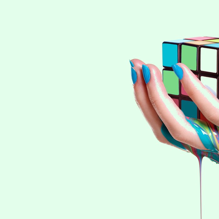 MELTING RUBIKS CUBE Coffee Mug Gallery Image 2