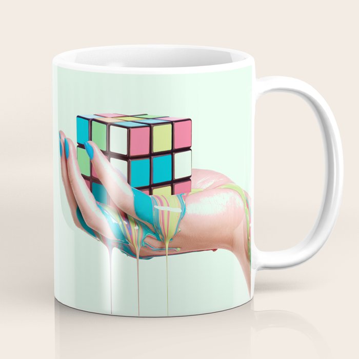 MELTING RUBIKS CUBE Coffee Mug Gallery Image 1