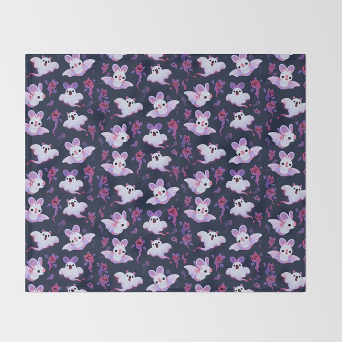 Ghost bat Throw Blanket Gallery Image 2