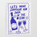 Drink Champagne - Coastal Art Poster Gallery Image 4
