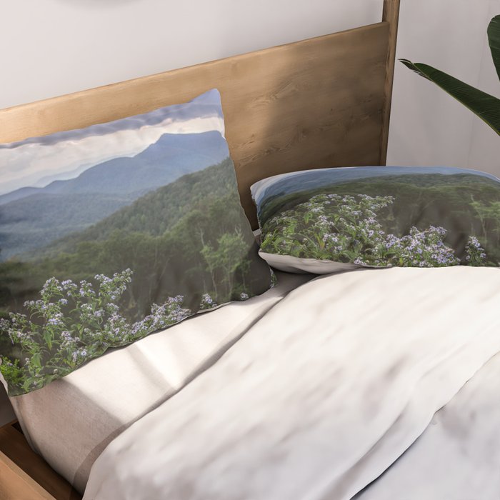 Smoky Mountain Wildflower Adventure - Nature Photography Pillow Sham Gallery Image 2