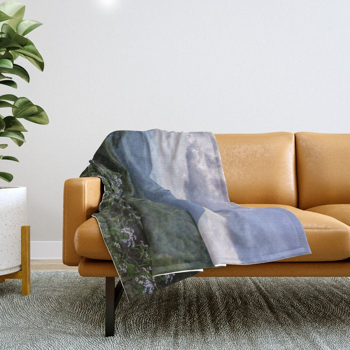 Smoky Mountain Wildflower Adventure - Nature Photography Throw Blanket Gallery Image 1