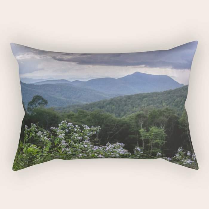 Smoky Mountain Wildflower Adventure - Nature Photography Rectangular Pillow Gallery Image 2