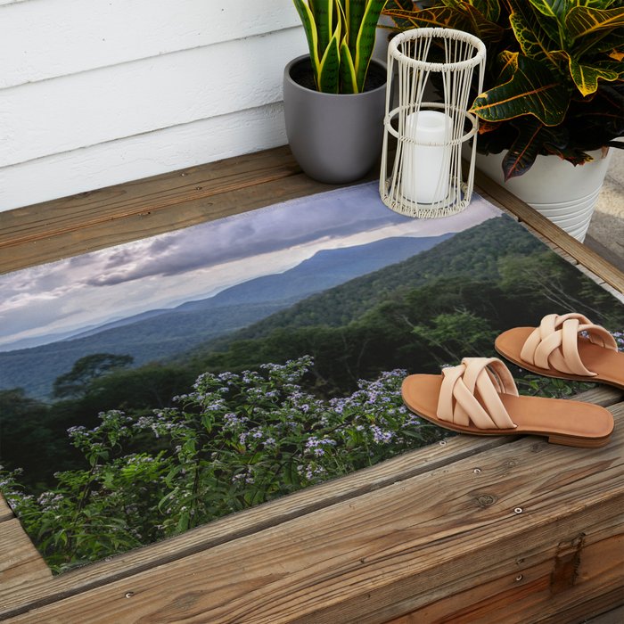 Smoky Mountain Wildflower Adventure - Nature Photography Outdoor Rug Gallery Image 2