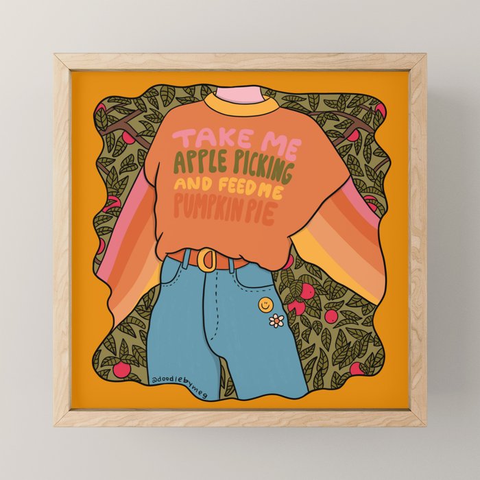 Apple Picking Mini Art Print Gallery Image 1