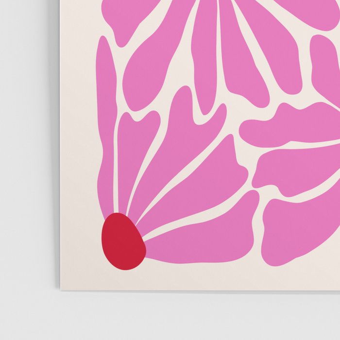 Big Groovy Flower - Pink and Red Poster Gallery Image 3