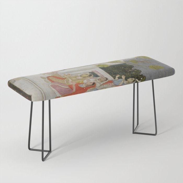 Fortune Teller Indian Painted Illustration Bench Gallery Image 1