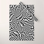 TIME MOVES SLOWLY (warped geometric pattern) Wrapping Paper Gallery Image 1